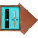 Single Wooden Box Mahoń Turquoise Single Wooden Box Mahoń Turquoise