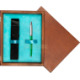 Single Wooden Box Mahoń Turquoise Single Wooden Box Mahoń Turquoise