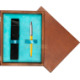 Single Wooden Box Mahoń Turquoise Single Wooden Box Mahoń Turquoise