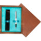 Single Wooden Box Mahoń Turquoise Single Wooden Box Mahoń Turquoise