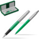 Green leather gift box
