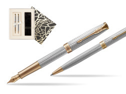 "Parker Sonnet Fougère GT Fountain Pen + Ballpoint Pen in a Gift Box
"  Standard