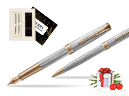 "Parker Sonnet Fougère GT Fountain Pen + Ballpoint Pen in a Gift Box
"  Magic of Christmas