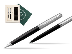 Parker Jotter Originals Black CT Fountain Pen + Ballpoint Pen in a Gift Box  "Science"