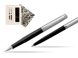 Parker Jotter Originals Black CT Fountain Pen + Ballpoint Pen in a Gift Box  Standard