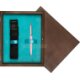 Single Wooden Box Wenge Turquoise Single Wooden Box Wenge Turquoise