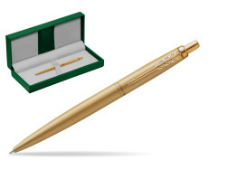 Parker Jotter XL Monochrome Gold Pen - Special Edition in the green leather box