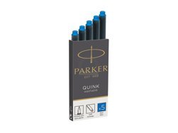 Parker Standard Washable Blue Ink Cartridges (5 pcs)