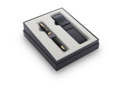Pen Parker Sonnet Black GT Laka gift items in a set with case