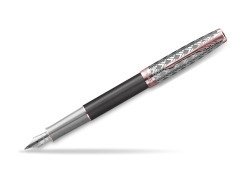 Sonnet Premium Metal & Gray PGT Fountain Pen