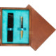 Single Wooden Box Mahoń Turquoise Single Wooden Box Mahoń Turquoise