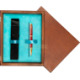 Single Wooden Box Mahoń Turquoise Single Wooden Box Mahoń Turquoise