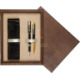 Double Wooden Box Wenge Ecru Double Wooden Box Wenge Ecru