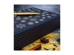 Gift wrapping service -  xmass navy blue box