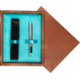 Single Wooden Box Mahoń Turquoise Single Wooden Box Mahoń Turquoise