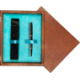 Single Wooden Box Mahoń Turquoise Single Wooden Box Mahoń Turquoise