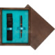 Single Wooden Box Wenge Turquoise