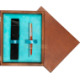Single Wooden Box Mahoń Turquoise Single Wooden Box Mahoń Turquoise