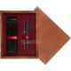 Double Wooden Box Mahoń Maroon Double Wooden Box Mahoń Maroon
