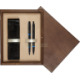 Double Wooden Box Wenge Ecru Double Wooden Box Wenge Ecru