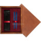 Double Wooden Box Mahoń Maroon Double Wooden Box Mahoń Maroon