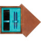 Double Wooden Box Mahoń Turquoise Double Wooden Box Mahoń Turquoise