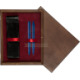 Double Wooden Box Wenge Maroon Double Wooden Box Wenge Maroon