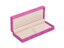 Fuchsia suede gift box