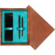 Double Wooden Box Mahoń Turquoise Double Wooden Box Mahoń Turquoise