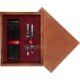 Double Wooden Box Mahoń Maroon Double Wooden Box Mahoń Maroon