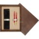 Double Wooden Box Wenge Ecru Double Wooden Box Wenge Ecru