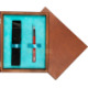 Single Wooden Box Mahoń Turquoise Single Wooden Box Mahoń Turquoise