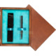 Single Wooden Box Mahoń Turquoise Single Wooden Box Mahoń Turquoise