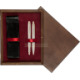 Double Wooden Box Wenge Maroon