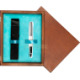 Single Wooden Box Mahoń Turquoise Single Wooden Box Mahoń Turquoise