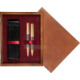 Double Wooden Box Mahoń Maroon Double Wooden Box Mahoń Maroon