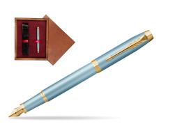 Parker IM RITUALS TURQUOISE GREEN Fountain Pen  single wooden box Mahogany Single Maroon