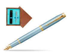 Parker IM RITUALS TURQUOISE GREEN Fountain Pen  single wooden box  Mahogany Single Turquoise 