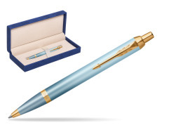 Parker IM RITUALS TURQUOISE GREEN Ballpoint Pen in suede box navy blue