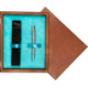 Single Wooden Box Mahoń Turquoise Single Wooden Box Mahoń Turquoise