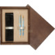 Double Wooden Box Wenge Ecru Double Wooden Box Wenge Ecru