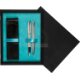Double Wooden Box Black Turquoise Double Wooden Box Black Turquoise