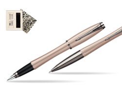 Parker Urban Premium Metallic Pink Lacquer Fountain Pen + Parker Urban Premium Metallic Pink Lacquer Ballpoint Pen in a Gift Box  Standard