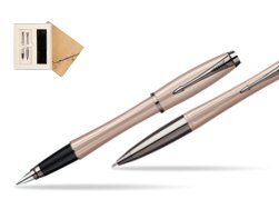 Parker Urban Premium Metallic Pink Lacquer Fountain Pen + Parker Urban Premium Metallic Pink Lacquer Ballpoint Pen in a Gift Box in Standard 2