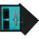 Double Wooden Box Black Turquoise Double Wooden Box Black Turquoise