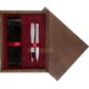 Double Wooden Box Wenge Maroon Double Wooden Box Wenge Maroon