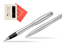 Parker Urban Classic Metro Metallic CT Fountain Pen + Parker Urban Classic Metro Metallic CT Ballpoint Pen in a Gift Box  "Red Love"