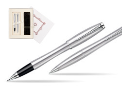 Parker Urban Classic Metro Metallic CT Fountain Pen + Parker Urban Classic Metro Metallic CT Ballpoint Pen in a Gift Box  "Pure Love"