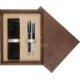 Double Wooden Box Wenge Ecru Double Wooden Box Wenge Ecru