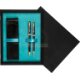 Double Wooden Box Black Turquoise Double Wooden Box Black Turquoise